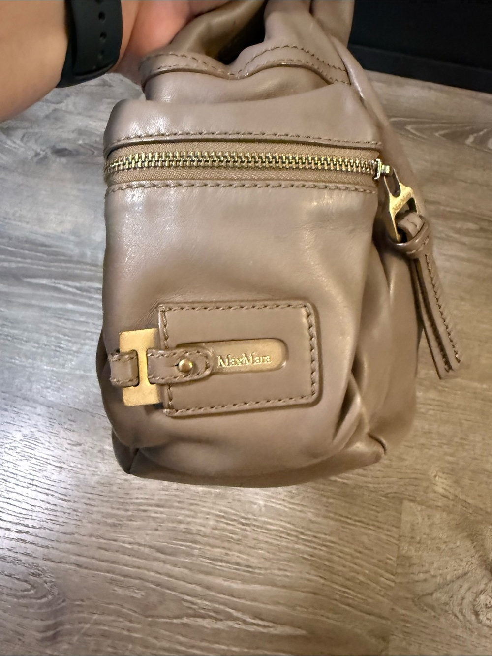 Vintage Max Mara leather slouchy hobo shoulder bag - Picture 3 of 14